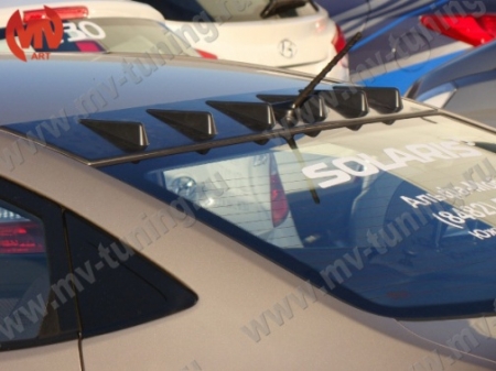АБС-пластик Аэродинамический рассекатель на крышу 6 зубъев Hyundai Solaris